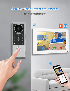 Anjielo 2025 último videoportero con 2 cables 1080P pantalla táctil impermeable para el sistema de intercomunicación de apartamento para el hogar Villa - Product Image 5