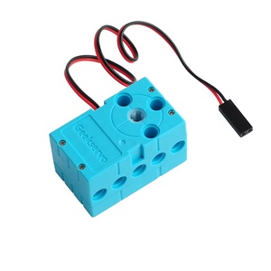 Geekservo Blue Motor 2 кг 360 градусов непрерывное вращение Серводвигатель двойной выходной вал программируемый для микро: бит умная модель автомобиля