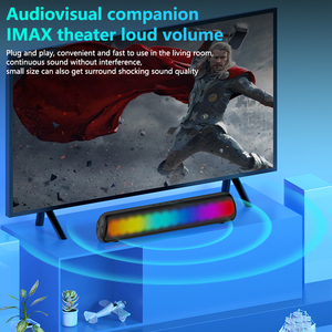 RGB colorato Desktop per altoparlante Bluetooth con Subwoofer lungo Bar Design TF scheda di inserimento in grado di utilizzare il Computer - Product Image 3