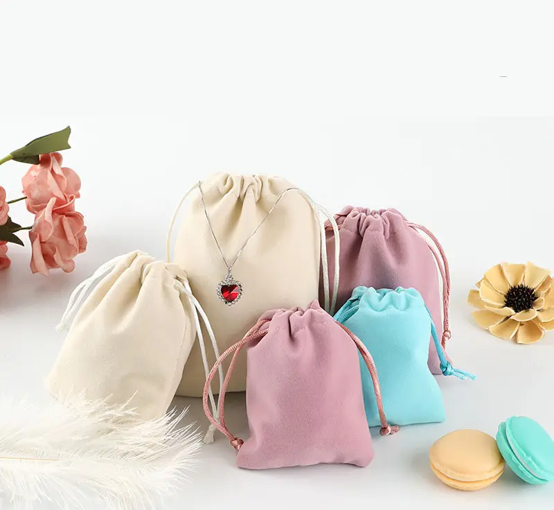 Бархатные аксессуары для ювелирных изделий сумка на шнурке для благословения сумка для хранения