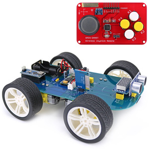 Easy-Plug 4WD Wireless JoyStick 315MHz Fernbedienung Gummi rad Getriebe motor Smart Car Kit mit Tutorial für Arduino