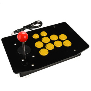 Personalizado con cable Usb Arcade Fight Stick Controller PC Consola de juegos de computadora Joystick de 10 botones