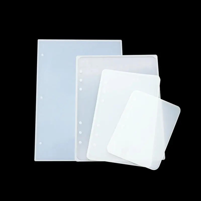 Notebook kılıfı reçine kalıpları Set silikon DIY için UV reçine kalıp takı zanaat aksesuarları A4 A5 A6 A7 not bookl kapakları kalıpları