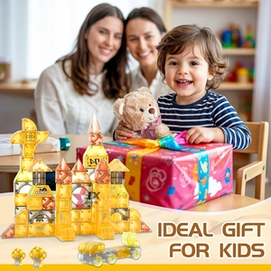 Mới Phát Hành Sản Phẩm 2025 3D Chơi Xây Dựng Khối Gạch Trẻ Em Đồ Chơi DIY Nam Châm Cube Toddler Crane Xe Tải Máy Kéo Khối Từ Tính - Product Image 6