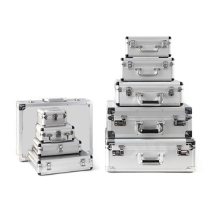 Oem ODM tùy chỉnh Bạc nhôm chuyến bay mang du lịch trường hợp khó khăn hộp với bọt - Product Image 1