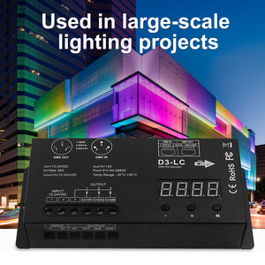 Neuer digitaler Hochstrom-3-Kanal-RGB-DMX512-Decoder dmx-LED-Controller für die Bühnen beleuchtung - Product Image 2