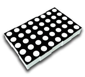 2,3 дюймовый 23058 F5.0mm 60,60x37,8x8,8mm Светодиодный точечный матричный дисплей 5x8 круглый точечный модуль - Product Image 1