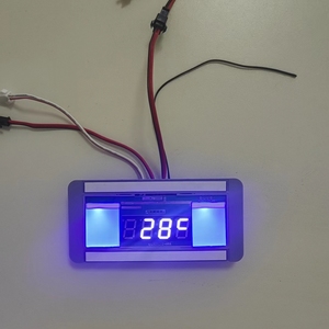12v数字显示时间和温度调光除雾器显示浴室发光二极管镜触摸传感器开关 - Product Image 5