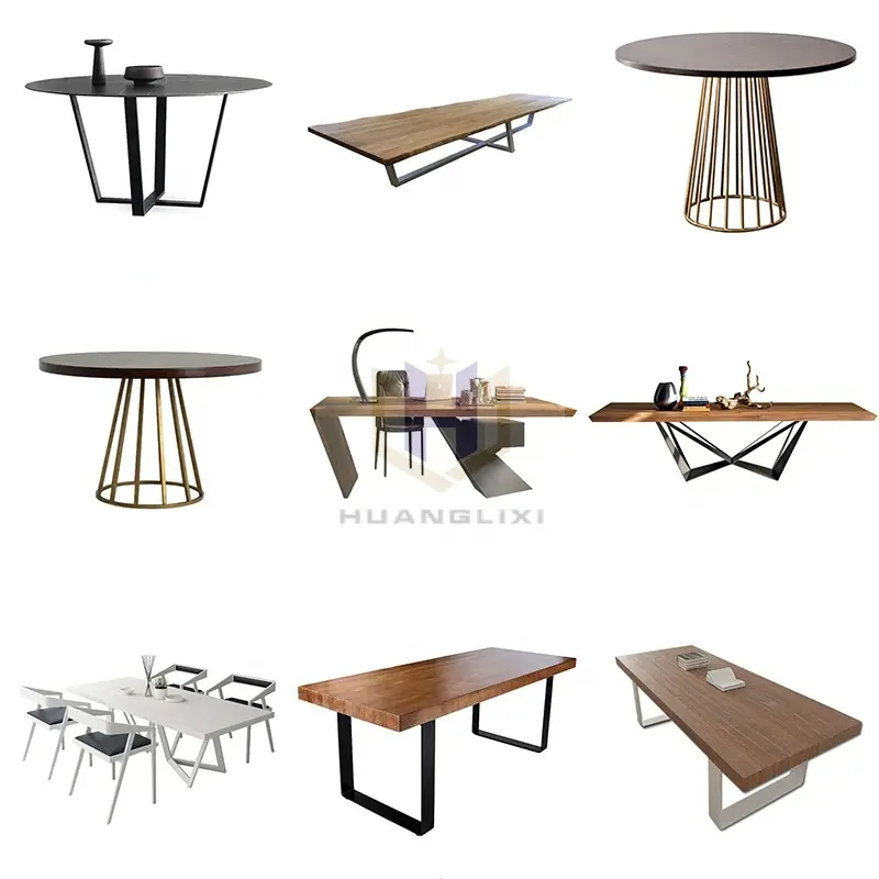 Design Design Design del tavolo in acciaio inox unico regolabile caffè da pranzo in metallo moderno cartone ferro moderno sedia per il tempo libero 50 pz