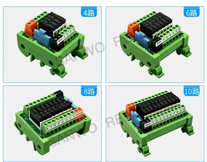 <strong>4</strong>-24 Channels PLC Control Board Relay Module Coil Voltage DC5V/12V/24V <strong>Input</strong> PNP/NPN APAN3124 Pluggable Relay 5A 1NO DIN Rail