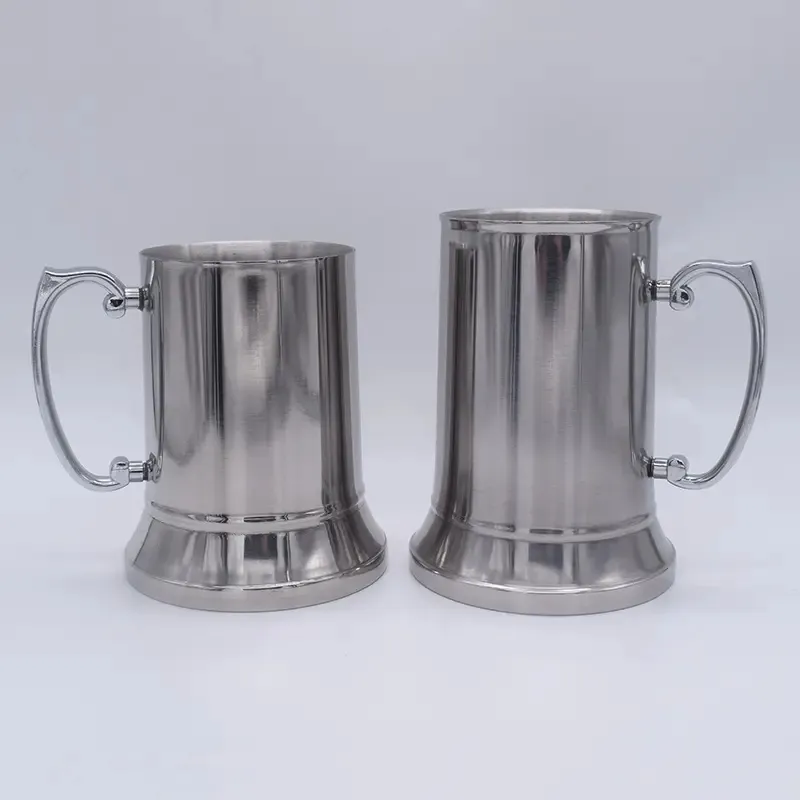 Nieuwe Hot Selling 450Ml 550Ml Roestvrij Staal Pint Tankard Bier Mok, Bier Beker