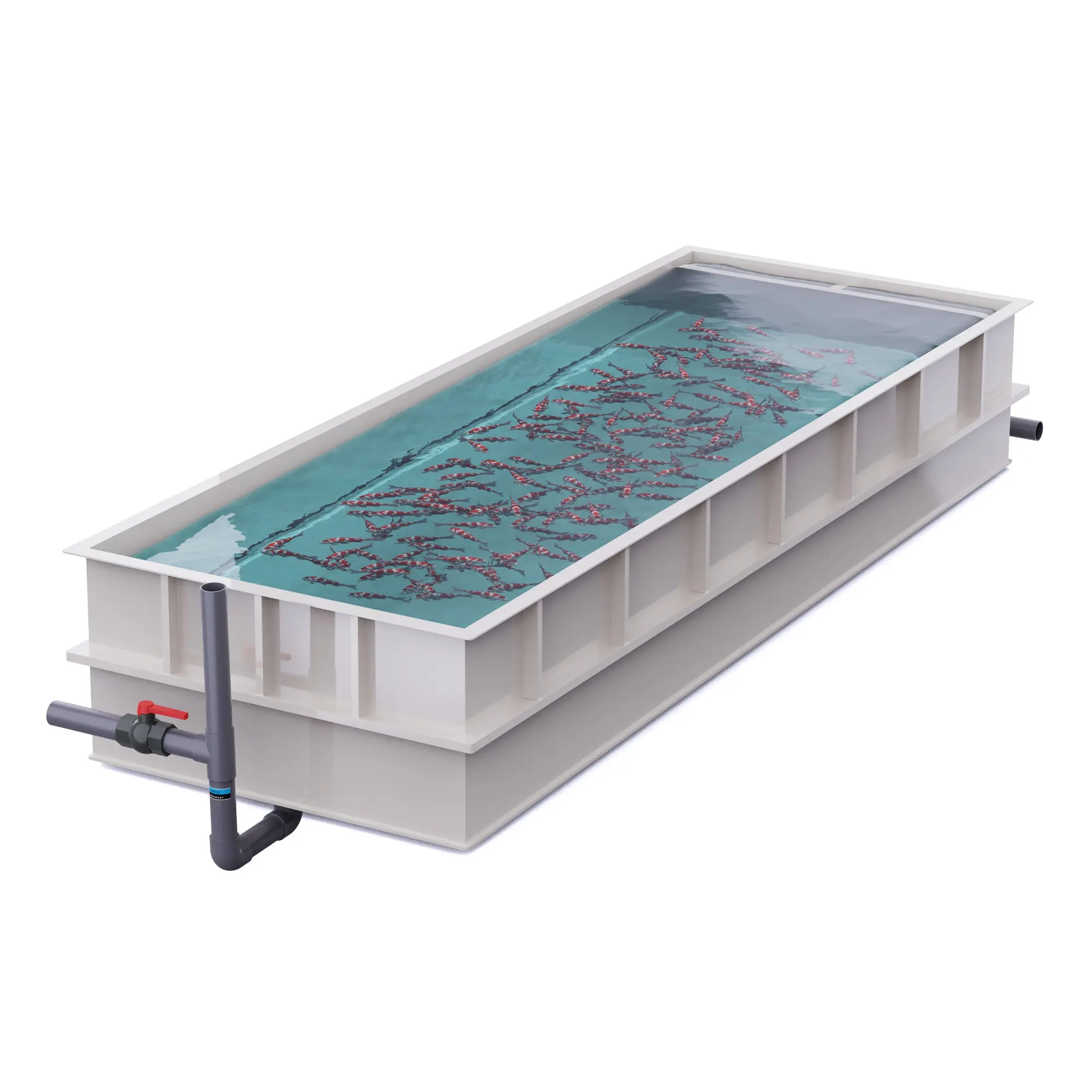 New Design Aquaculture Shrimp Ras Pond Square Nursery Tanks Fish Tank With Manufacture Price