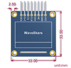 0.96 pollici OLED 128*64 Pixel angolato/orizzontale Pinheader SPI / I2C interfacce di piccole dimensioni Display DRIVER CHIP SSD1306 - Product Image 6
