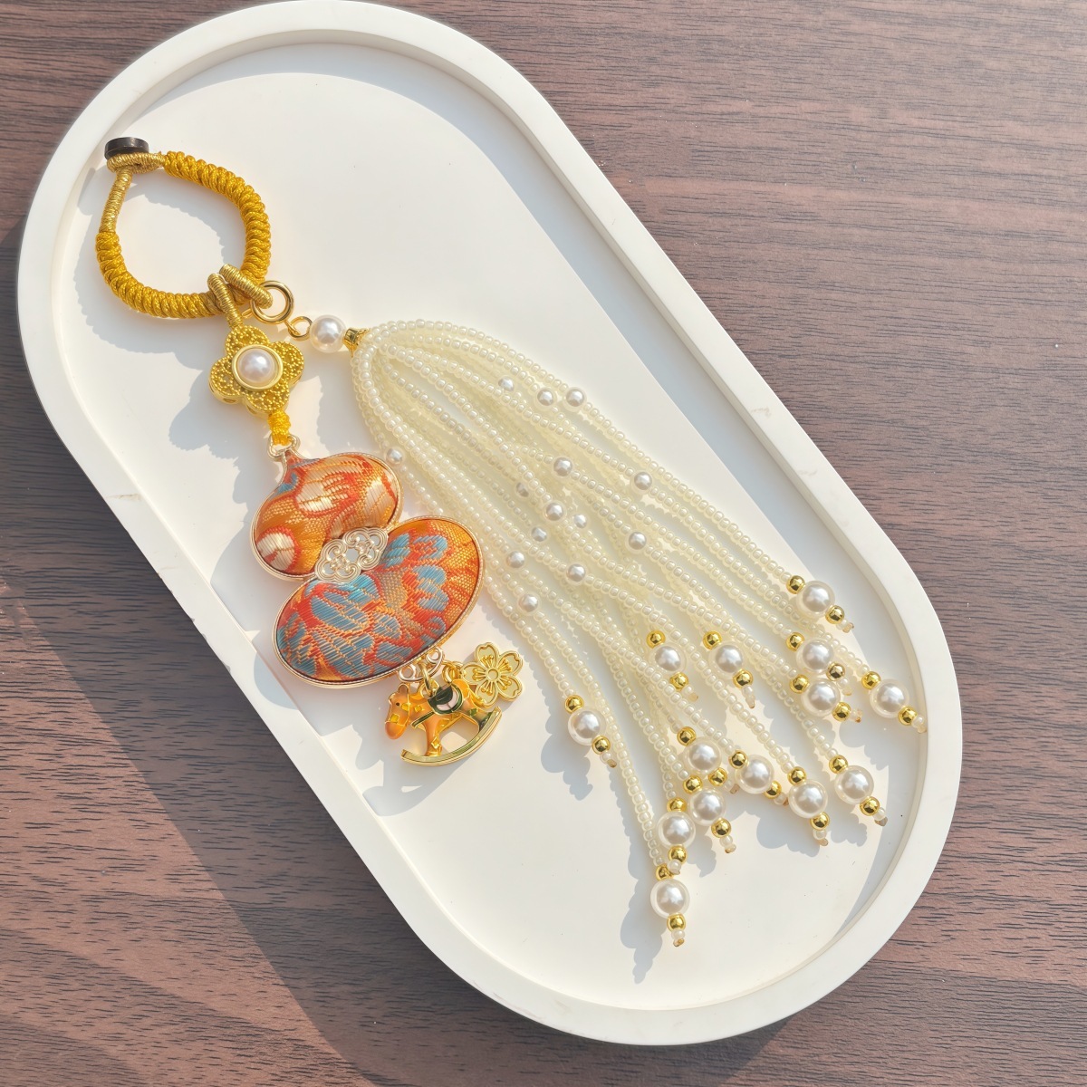 1078 fulu double face jin chanson coeur orange