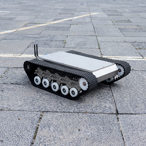 Fernbedienung Arduino gesteuertes intelligentes Minitank-Chassis zu verkaufen Batterie Gummi-Fernbedienungsmodell