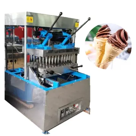 Grande capacità di produzione wafer Biscuit Icecream conic Maker linea di cottura macchina cono gelato che fa il prezzo della macchina