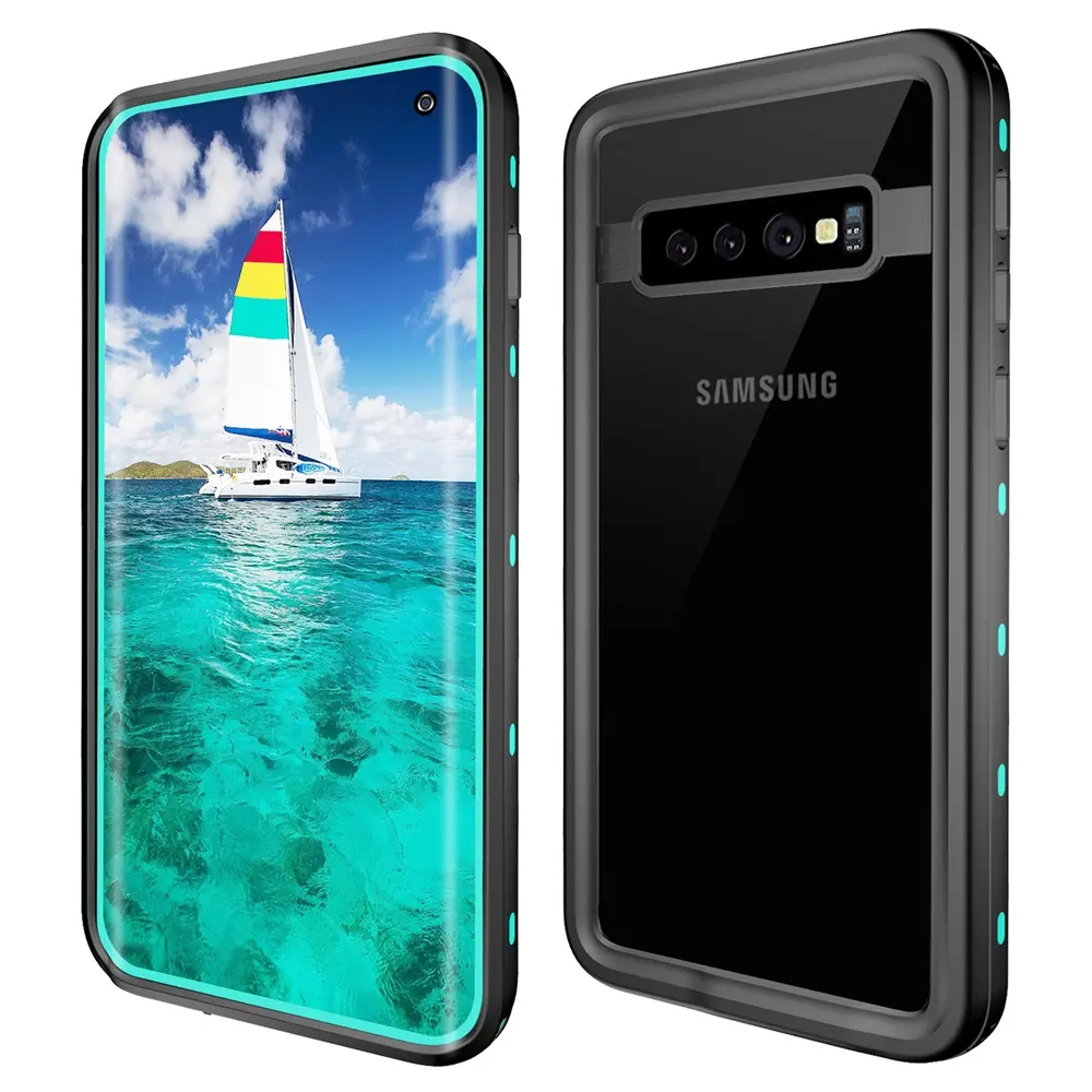 Capa de celular anti-água s10 totalmente selada, para samsung galaxy s10 plus à prova d' água, transparência hd