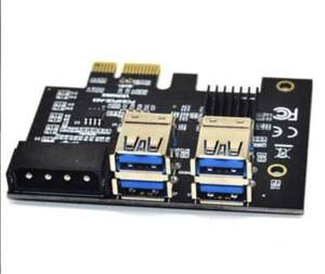 <strong>PCI</strong>-E to <strong>PCI</strong>-E Adapter 1 Turn 4 <strong>PCI</strong>-Express Slot 1x to 16x USB 3.0 Riser Card PCIe Converter - Product Image 4
