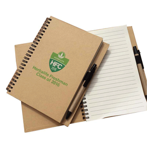 <strong>Custom</strong> Logo Thickened Kraft Paper Coil Book Notepad Eco Friendly <strong>Notebook</strong> With Pen - Product Image 2