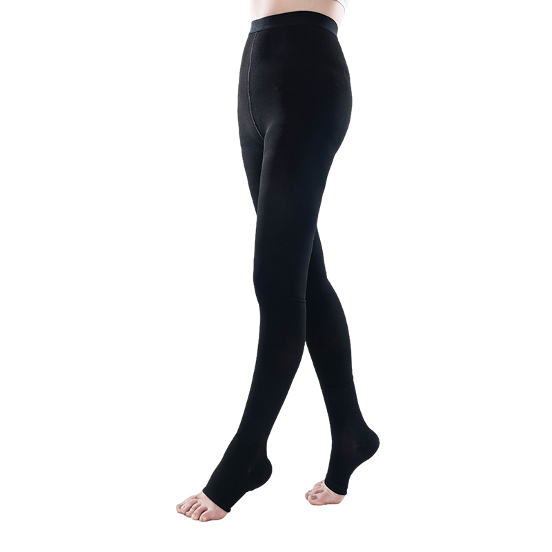 Black Pantyhose Open toe 10-20mmhg
