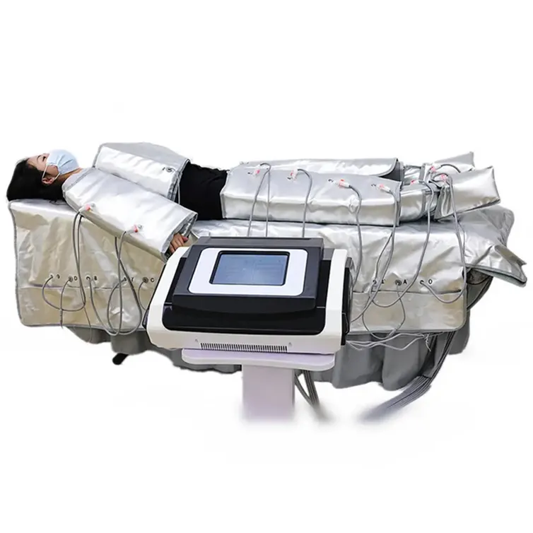 Nieuwe 3 In 1 Lymfdrainage Presoterapia Pak Benen Ems Spierstimulator Professionele Lymfedrainage Pressotherapie Machine