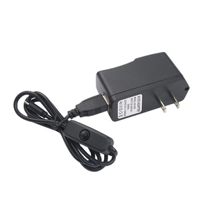 Lonten new <strong>Raspberry</strong> <strong>Pi</strong> 3 <strong>Power</strong> Charger 5V 2.5A Micro USB <strong>Power</strong> Adapter Switch Button Cable US/EU/UK/AU for <strong>Raspberry</strong> <strong>Pi</strong> - Product Image 1