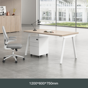 Escritorio para ordenador con partición de oficina y estación de trabajo de diseño moderno - Product Image 4
