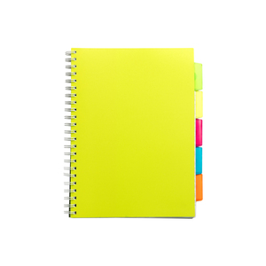 Cuaderno en espiral de tamaño A4 personalizado, cubierta de PP, minicuaderno de colores de línea fácil de rasgar - Product Image 2