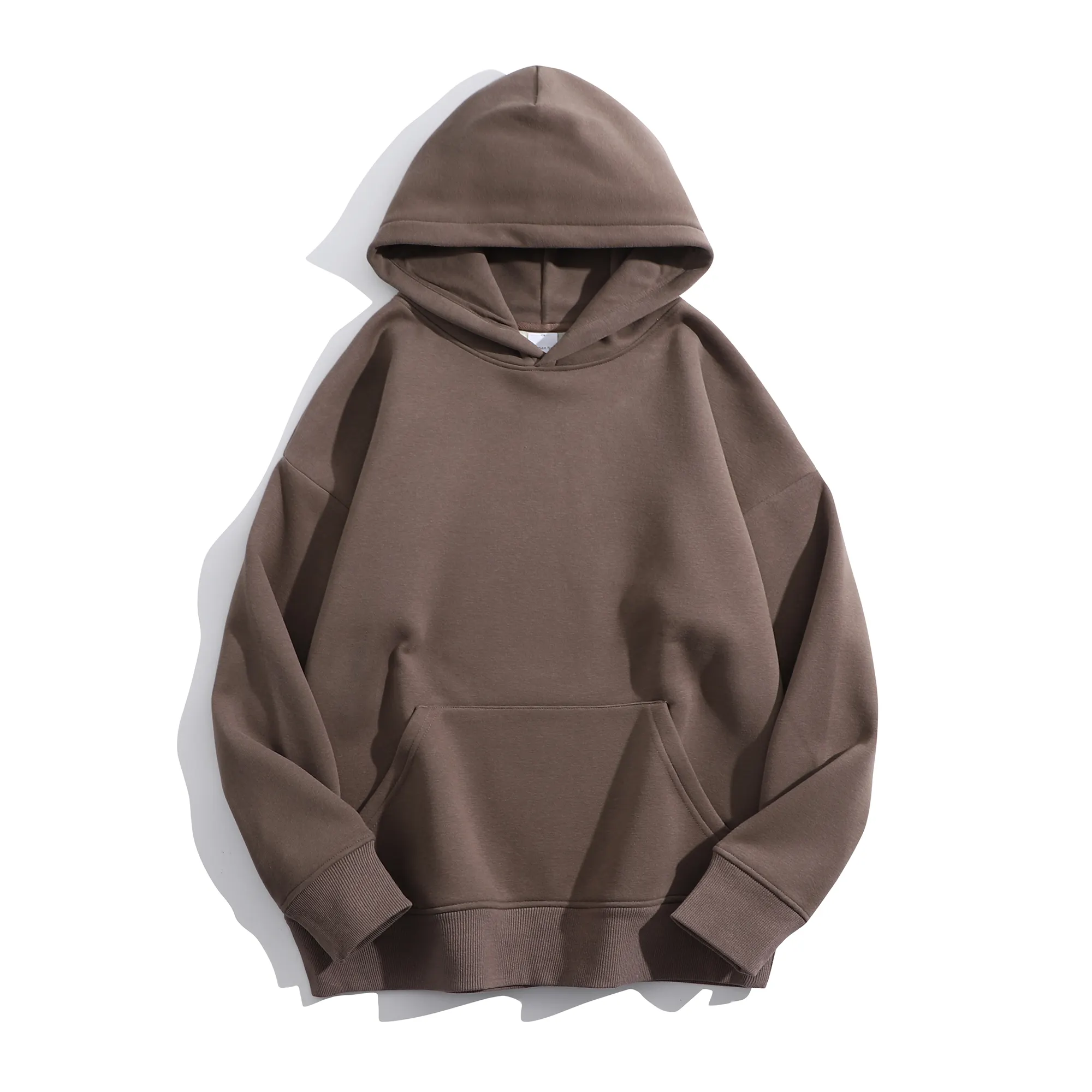 Alta calidad 100% algodón 420 Gsm Heavyweight Pullover Hombres Sudadera con capucha de gran tamaño Fleece No String Hoodie