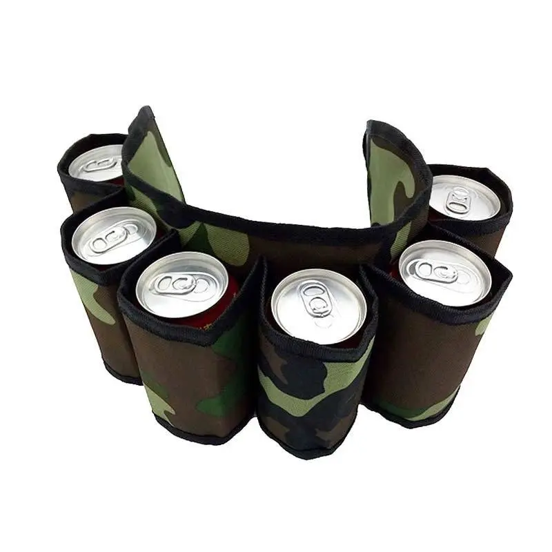 6 pack Holter Stubby Cooler Beer Holder Machine Washable Durable Beer Can Belt Bag