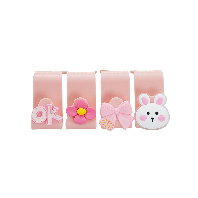 Pink Seven-Character Hooks (4-pack)