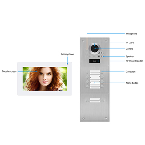 1080P Smart <strong>Video</strong> Doorphone with High Resolution 4-Wire Color Camera WiFi Network Monitor and Gate <strong>Intercom</strong> Security Function - Product Image 1