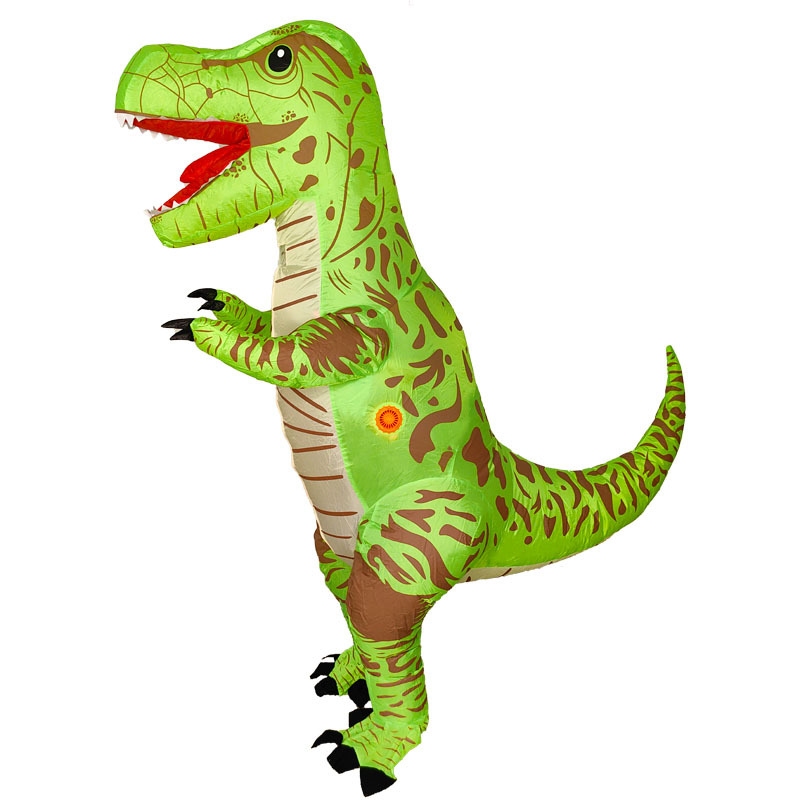 Green cute tyrannosaurus rex