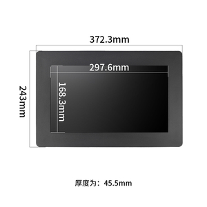 Monitor integrado de pantalla táctil capacitiva/no táctil LCD de 13,3 pulgadas 1920*1080 con entrada VGA para uso en equipos industriales - Product Image 2