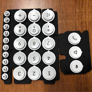 伝導性シリコンキーパッド触覚膜付きキーボードボタン素材ゴム用コンピュータと家電用 - Product Image 5