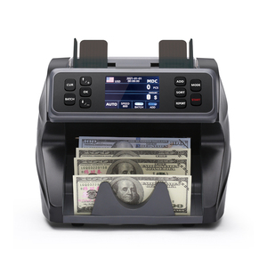 Contador de dinero de programa personalizado, contador de billetes de carga frontal CIS, detector de notas falsas, contador de notas con impresora - Product Image 1