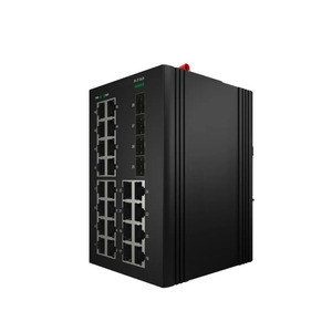 24ポート100 Mbps + 4ギガビットQoS機能Lar-Scale企業向け光ファイバーネットワークスイッチ - Product Image 1
