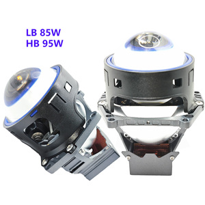 Idison T85 Công Suất Cao 95W 85W Chùm Thấp 3.0 Inch 12V Thủy Tinh Màu Xanh 6000K + 6000K Bóng Đèn Bi-LED Ống Kính Chiếu Ánh Sáng Xe LED Đèn Pha - Product Image 1