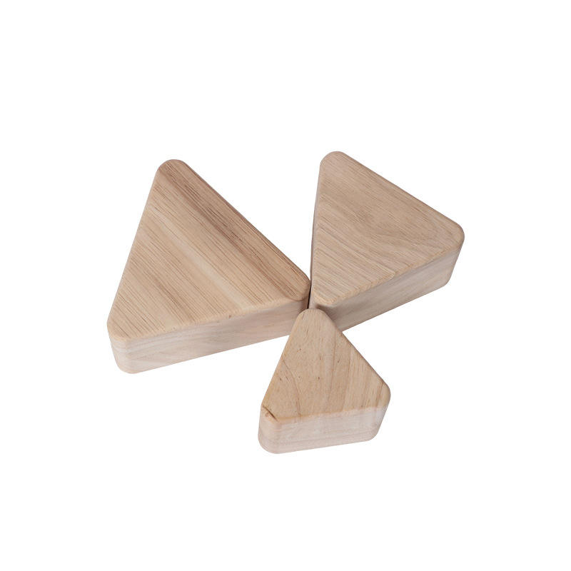 Ensemble de bac à sable triangulaire en bois