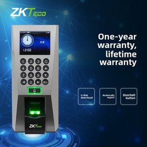 ZK F18 controllo di accesso biometrico della porta TCP/IP sistema di controllo di accesso della carta dell'impronta digitale 125Khz 3,000 dispositivo di presenza del tempo dell'utente