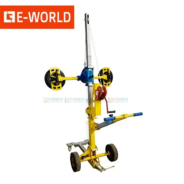 Elevador de vidrio al vacío P200 portátil, dispositivo que puede mover 200kg de vidrio, 1,6 m, Control Manual, nueva máquina de elevación de vidrio, Eworld, en venta