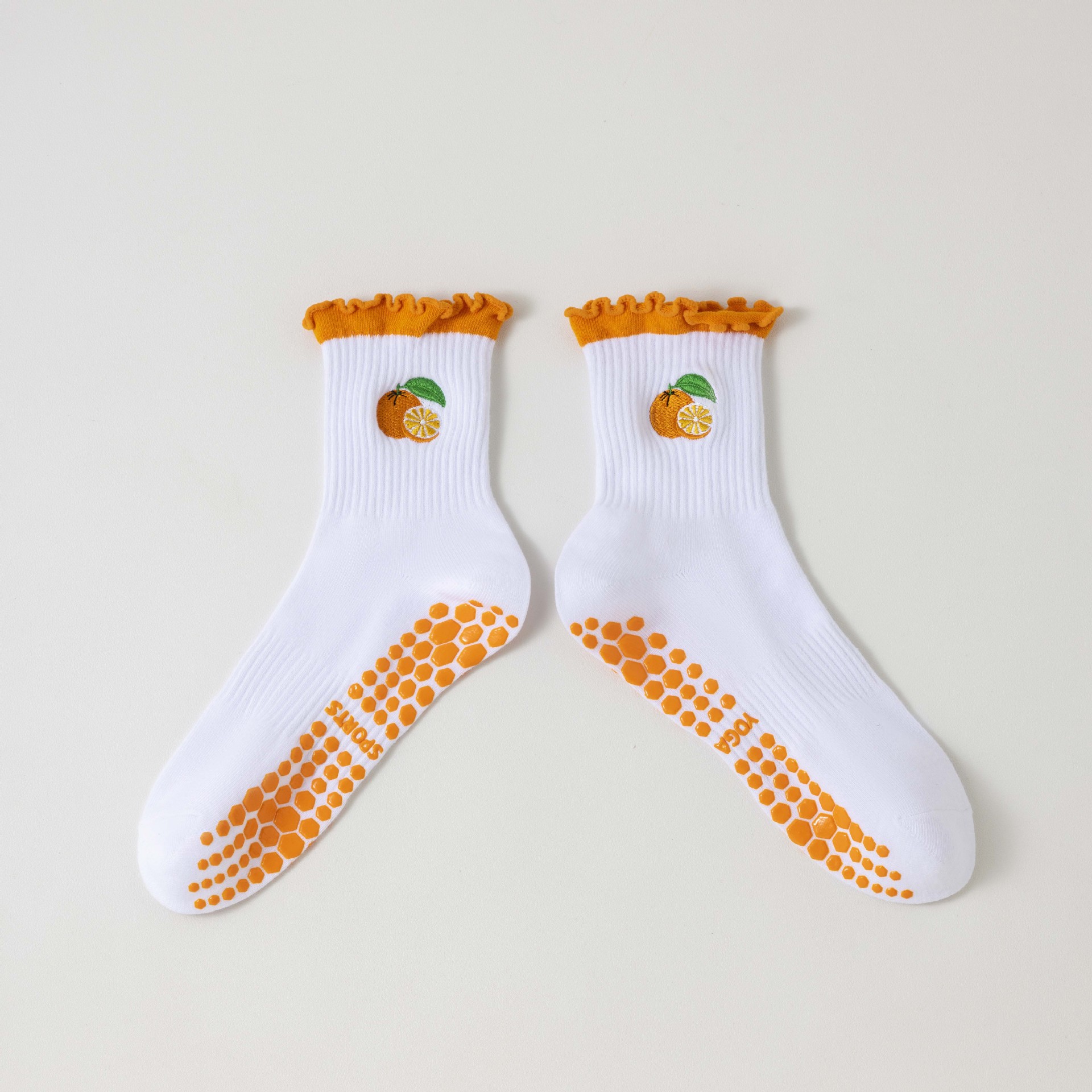 Dentelle orange-orange