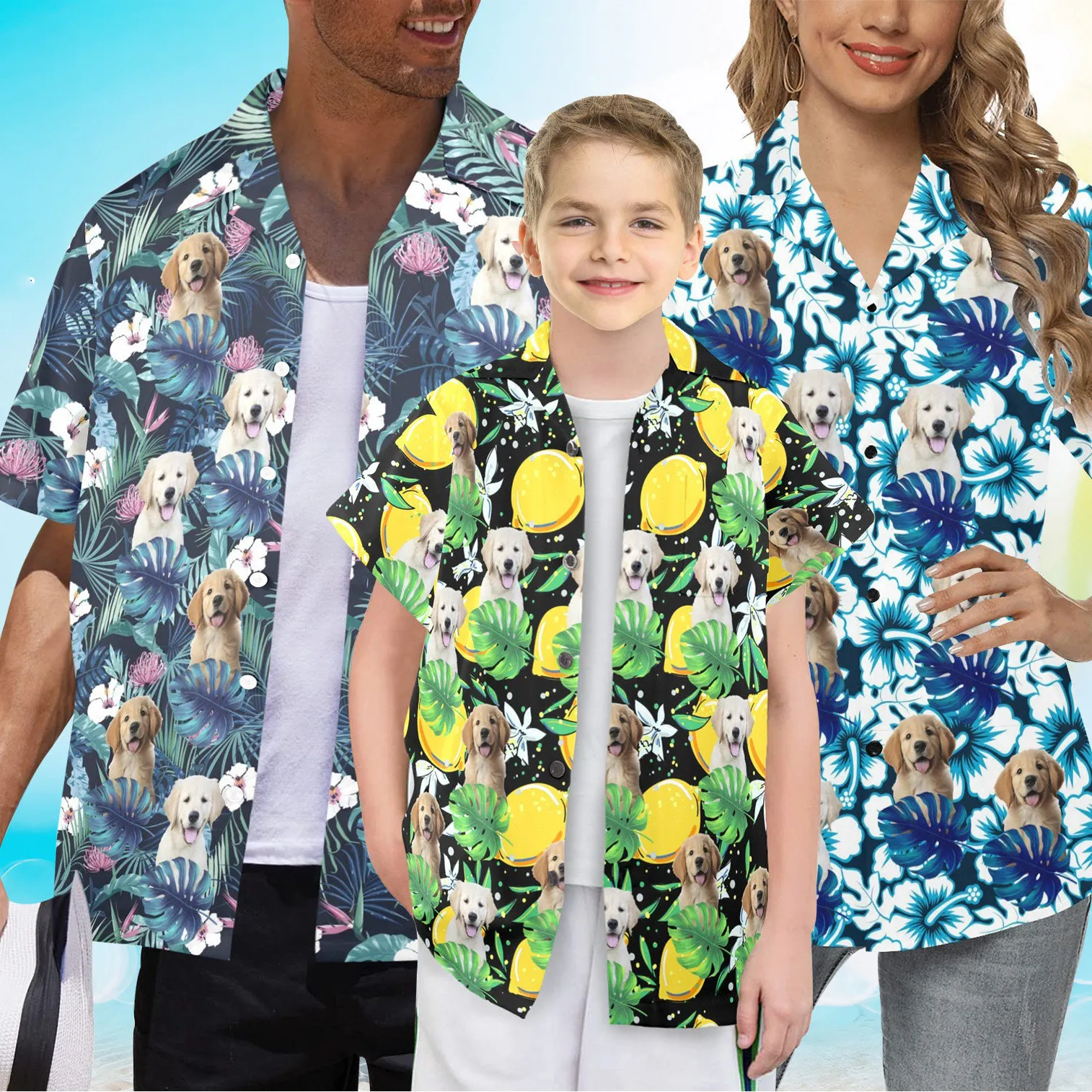 Fábrica china, venta al por mayor, camisa informal de verano con vocación, camisa hawaiana con patrón de playa para hombres