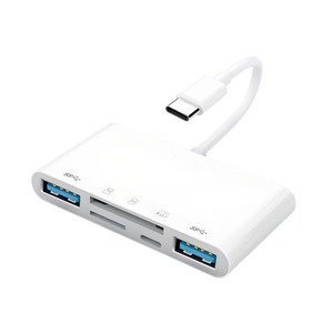 <strong>5</strong> in 1 Type-c to OTG <strong>SD</strong> TF Card Reader <strong>Adapter</strong> Phone Camera Charging Transmission USB Hubs for <strong>iPhone</strong> iPad Macbook Laptop Tablet - Product Image 1
