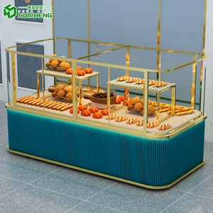 Hiển thị tủ bánh Hiển thị giá bánh bánh bánh bánh thiết kế nội thất Kệ Hiển thị trường Hợp bánh ngọt kệ trưng bày bánh Kính Hiển thị - Product Image 2