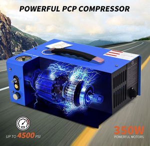 PCPエアコンプレッサー自動停止、300bar/<span class=keywords><strong>4500psi</strong></span>/30Mpa、オイル/水なし、8MMクイックコネクター<span class=keywords><strong>HPA</strong></span>、12v/110v/220V