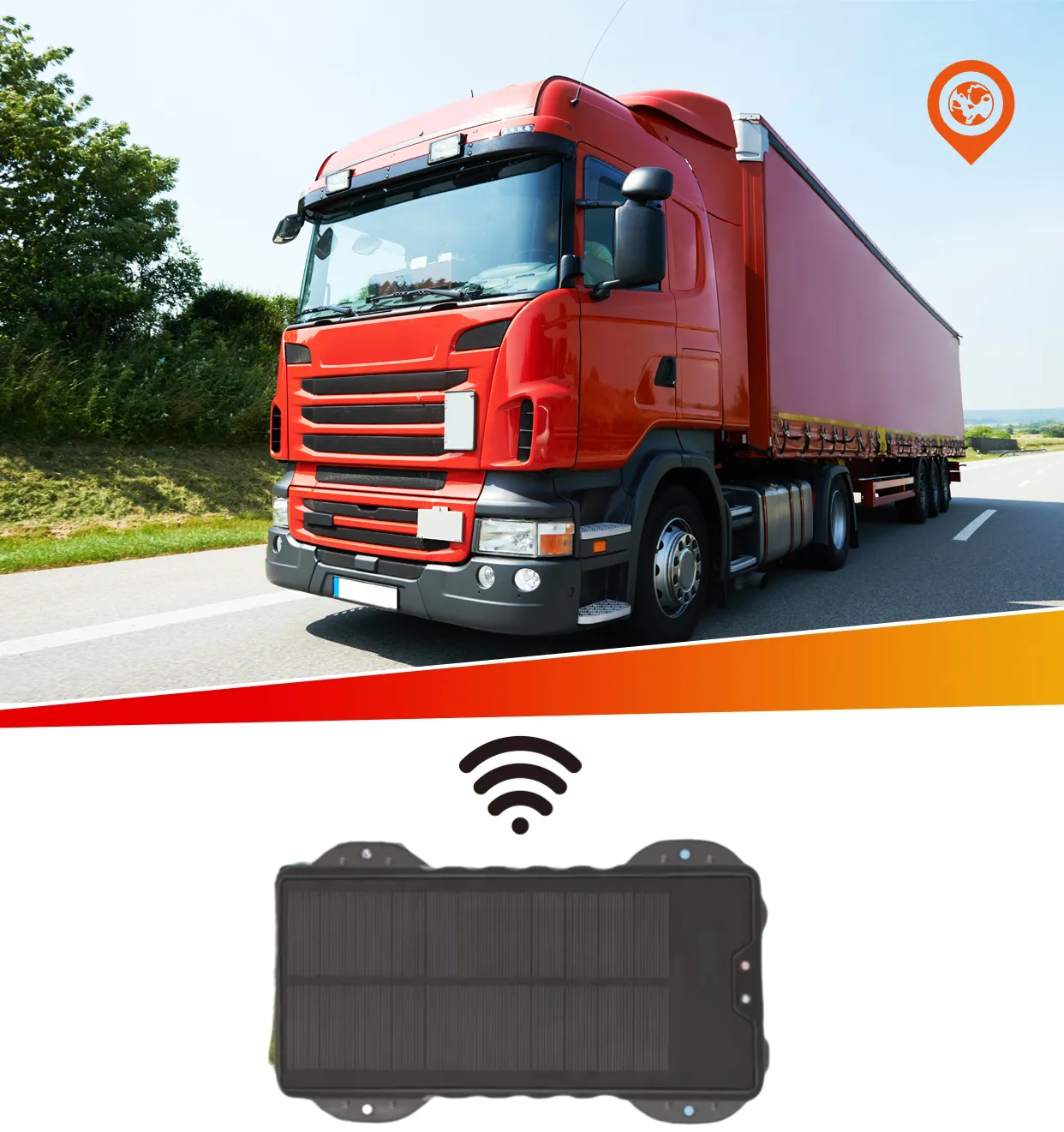 GPS impermeable de larga espera con energía Solar de 20000mAh para coche, camión, autobús, geovalla en tiempo Real, gestión de flotas, rastreador de vehículos GPS