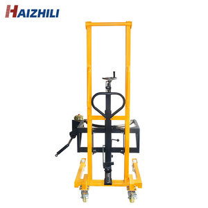 Equipo de manipulación de materiales HaizhiLi, apilador elevador de tambor de aceite directo de fábrica con capacidad de carga de 350kg, portador de tambor con aro - Product Image 5