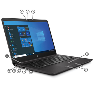 HP 240 G8 Notebook PC Win 11 Pro Gaming Laptop mit Intel Core i7 i5 i3 Prozessoren SSD Festplatte Englisch Tastatur CN Stecker - Product Image 2
