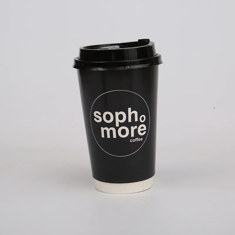 FTS stampa personalizzata di alta qualità personalizzata usa e getta cappuccino espresso bevanda calda tazze da caffè in carta con coperchi 12 oz